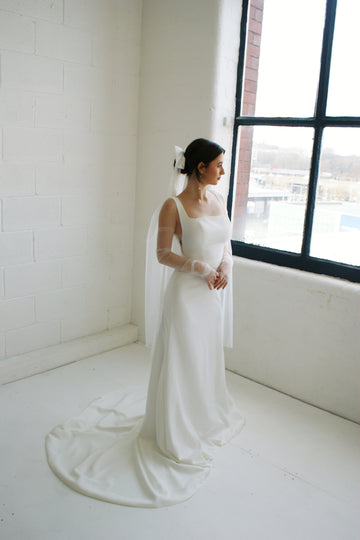 Perla Crepe Bridal Gown - Velo Bianco